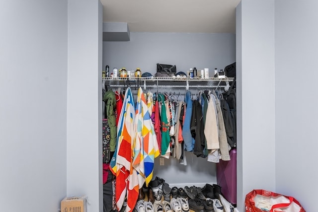 view of closet