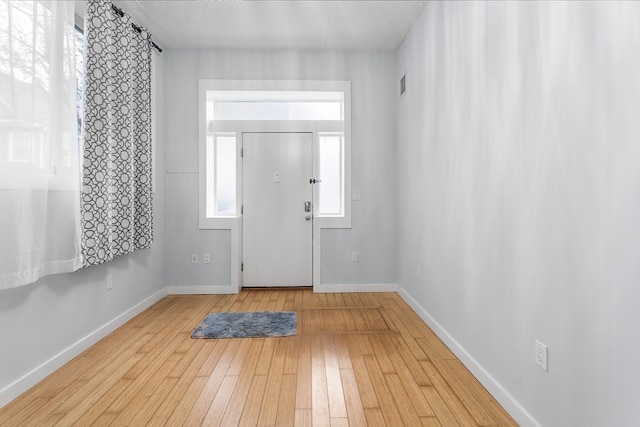 entryway featuring light hardwood / wood-style floors