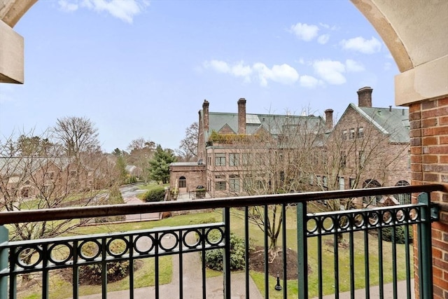 view of balcony