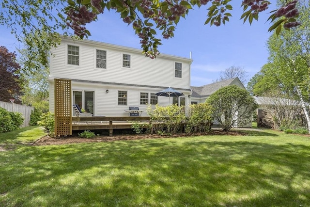 3 Roosevelt Pl, Newburyport, MA 01950 - back of house with a wooden deck