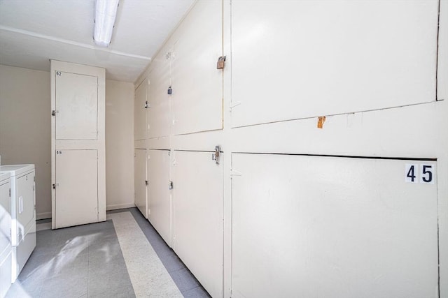 laundry area featuring washer and clothes dryer