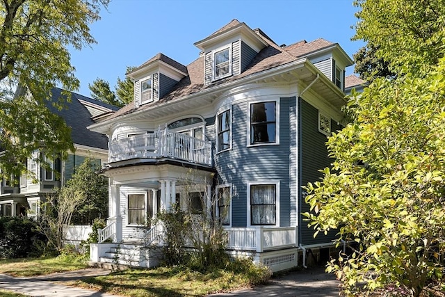 30 Welles Ave Unit 2, Boston, MA 02124 - view of front of property featuring a balcony and covered porch