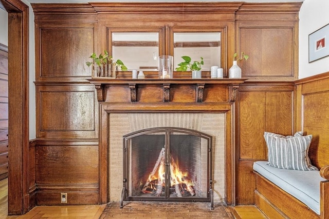 30 Welles Ave Unit 2, Boston, MA 02124 - detailed view of wood finished floors and wooden walls