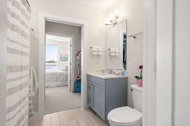 130 Broad Reach Unit 303, Weymouth, MA 02191 - full bathroom featuring vanity, connected bathroom, and toilet
