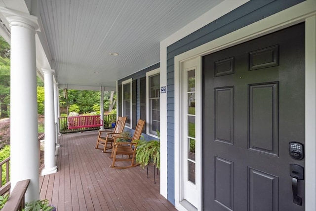 22 Flintlock Rd, Lexington, MA 02420 - view of wooden porch