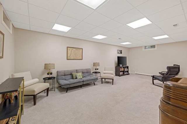 22 Flintlock Rd, Lexington, MA 02420 - living room with light carpet and a drop ceiling