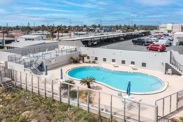 view of pool with a patio