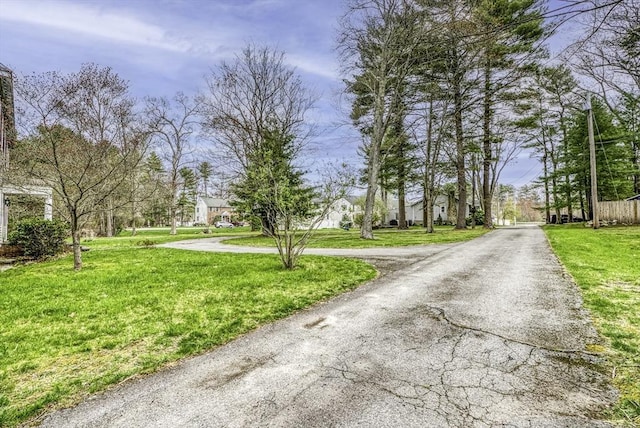 view of street featuring driveway
