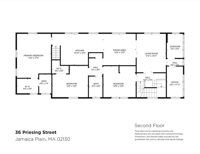 36-38 Priesing St, Boston, MA 02130 - floor plan / room layout