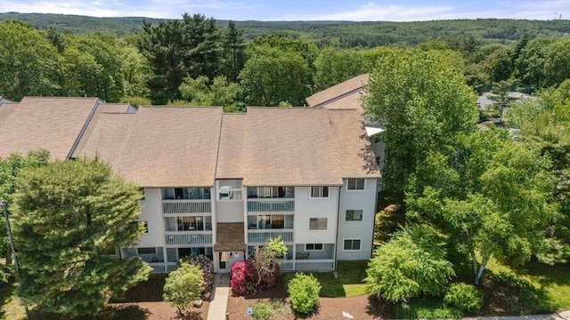 2012 Franklin Crossing Rd Unit 2012, Franklin, MA 02038 - view from above of property with a forest