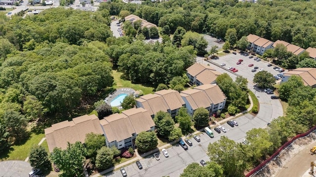2012 Franklin Crossing Rd Unit 2012, Franklin, MA 02038 - aerial view of a forest