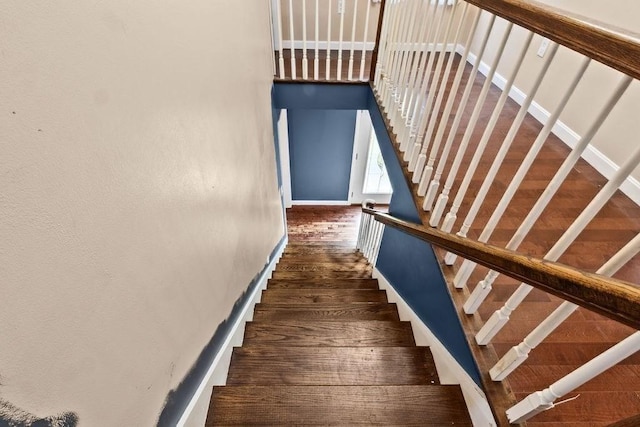 230 Plain, Taunton, MA 02780 - stairway with wood finished floors and baseboards
