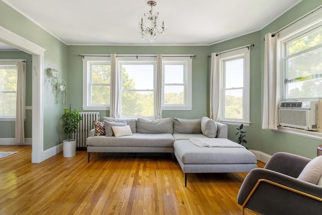 67 Jamaica Unit 3, Boston, MA 02130 - sunroom / solarium featuring radiator, cooling unit, and plenty of natural light