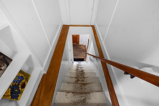 view of staircase