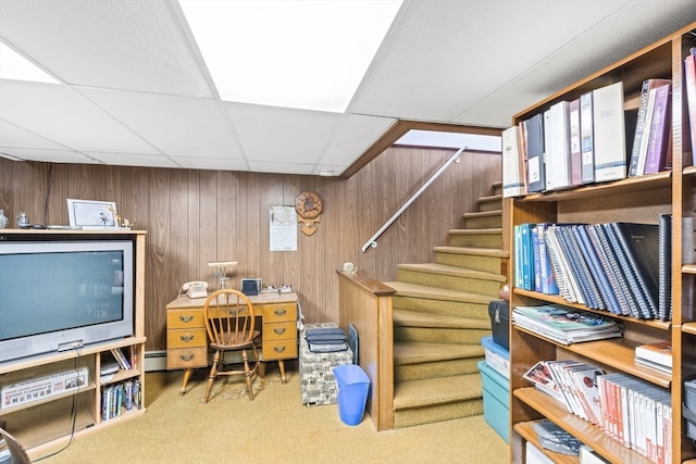 storage area with baseboard heating