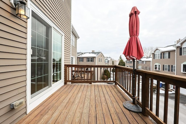 view of wooden terrace