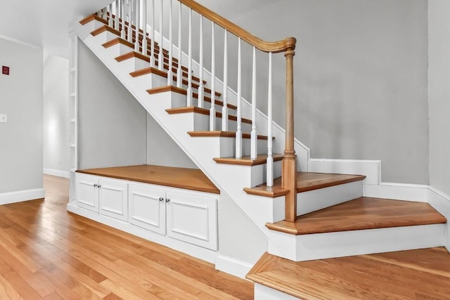 17 Topsfield Rd, Wenham, MA 01984 - stairway with hardwood / wood-style flooring and baseboards