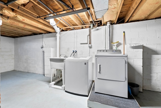 laundry room featuring independent washer and dryer