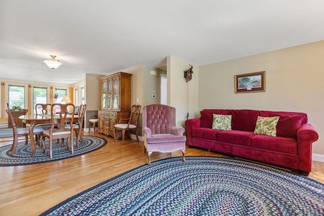 128 S Sea Ave, Yarmouth, MA 02673 - living room with wood finished floors and baseboards