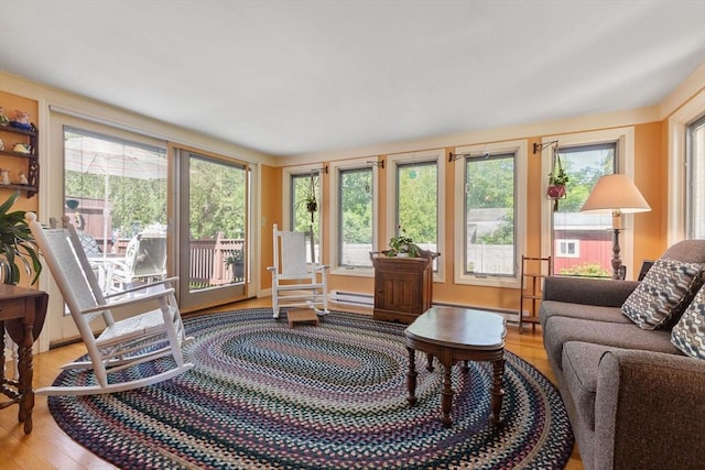 128 S Sea Ave, Yarmouth, MA 02673 - living area with light wood-style floors