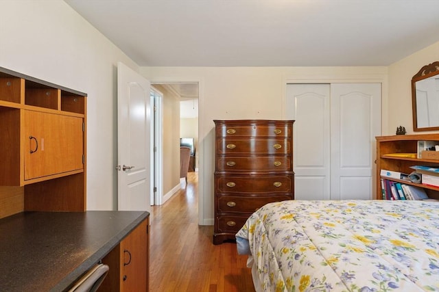 128 S Sea Ave, Yarmouth, MA 02673 - bedroom featuring wood finished floors and a closet