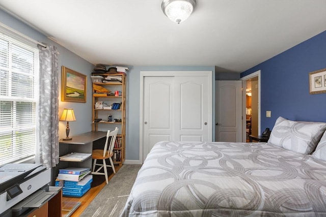 128 S Sea Ave, Yarmouth, MA 02673 - bedroom featuring a closet and light wood finished floors