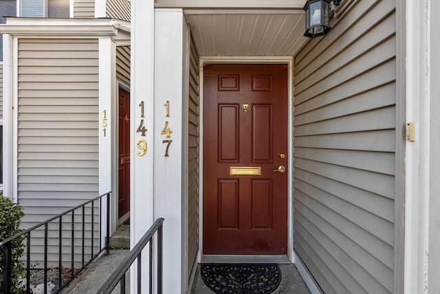 view of entrance to property