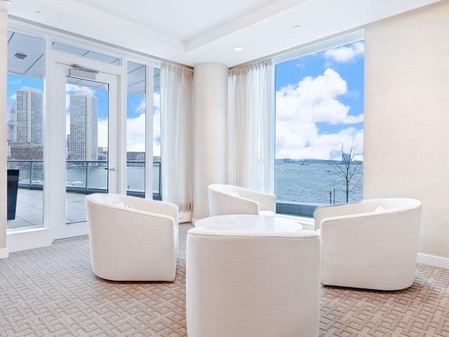 dining room with baseboards