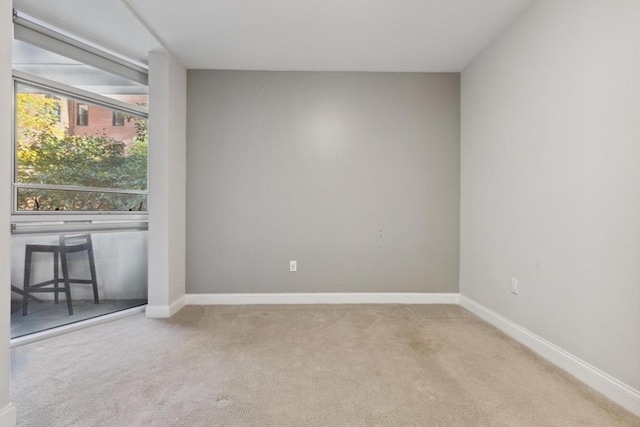 view of carpeted empty room