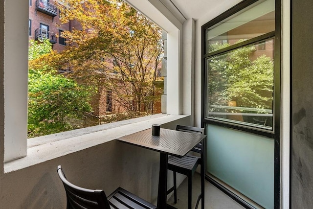 view of sunroom