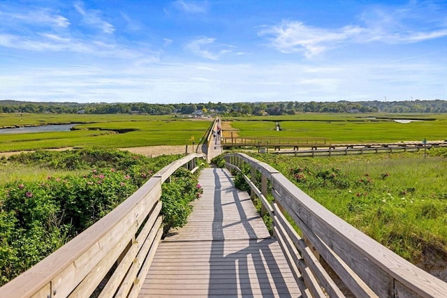 exterior space featuring a rural view