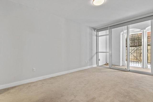 view of carpeted empty room