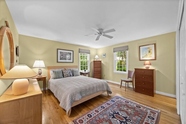 21 Gramps Way, Chatham, MA 02659 - bedroom with light wood finished floors and a ceiling fan