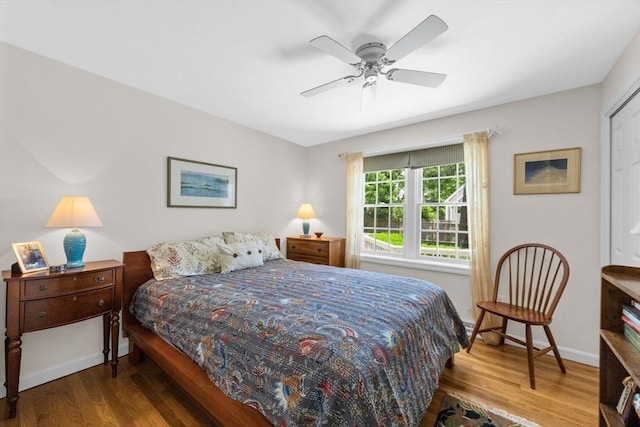 21 Gramps Way, Chatham, MA 02659 - bedroom with wood finished floors and a ceiling fan
