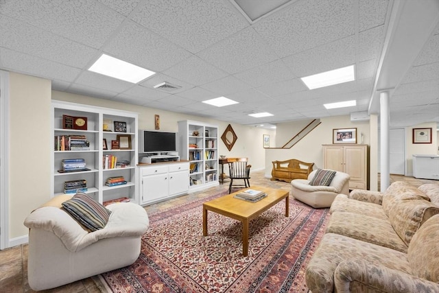 21 Gramps Way, Chatham, MA 02659 - living room with a drop ceiling and baseboards