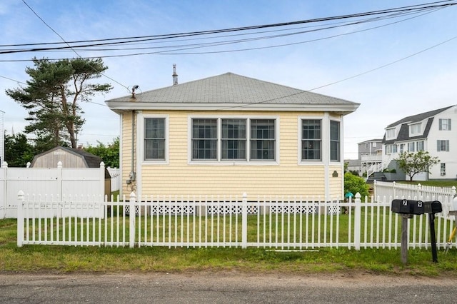 1 Carter Ave, Salisbury, MA 01952 - view of front of house with a fenced front yard