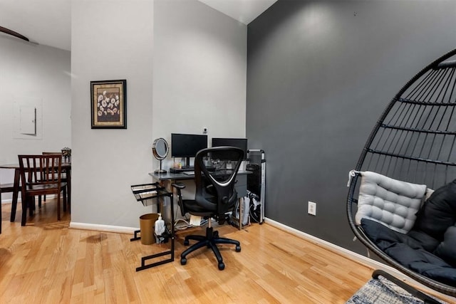 350 W 4th St Unit 103, Boston, MA 02127 - office space featuring wood finished floors, baseboards, and electric panel