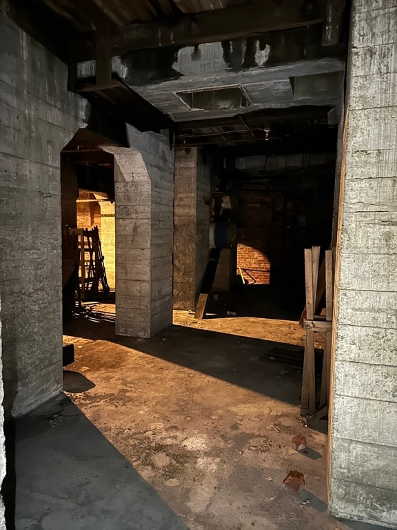 view of basement