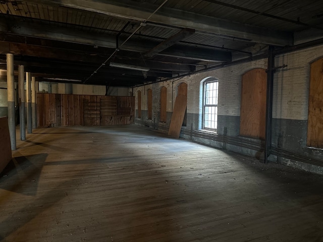 interior space featuring wood-type flooring