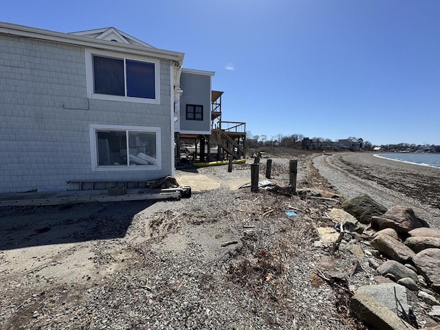 10 Nut Island Ave, Quincy, MA 02169 - view of side of property with stairway