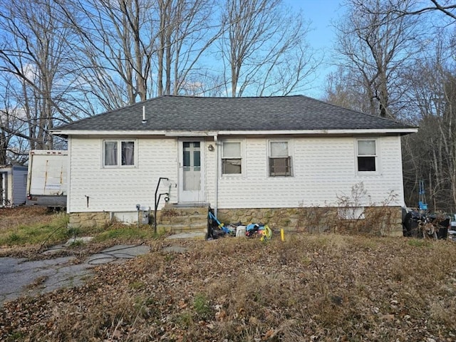 view of rear view of property