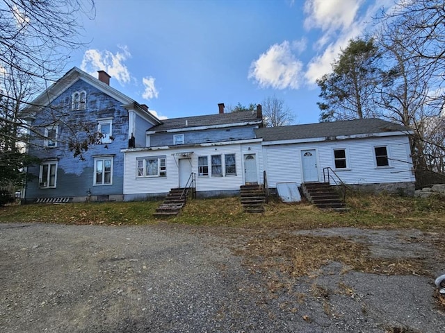 view of front of property