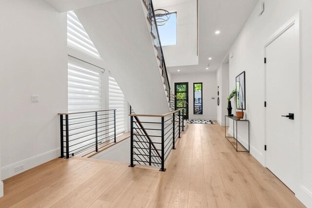 17 Prospect Hill Rd, Lexington, MA 02420 - foyer entrance with hardwood / wood-style floors, recessed lighting, and baseboards