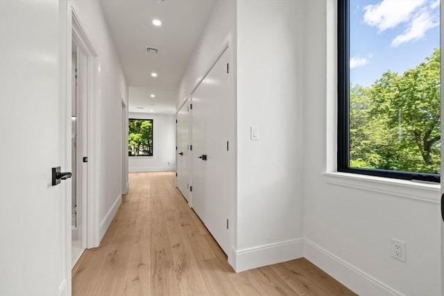 17 Prospect Hill Rd, Lexington, MA 02420 - hall with light wood finished floors, recessed lighting, and baseboards