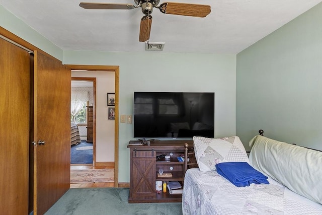 8 Janis Ter, Woburn, MA 01801 - carpeted bedroom with a ceiling fan