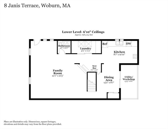 8 Janis Ter, Woburn, MA 01801 - view of room layout