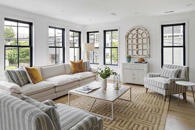 361 Walden Unit 361, Cambridge, MA 02138 - living room featuring light wood-style floors, plenty of natural light, and recessed lighting