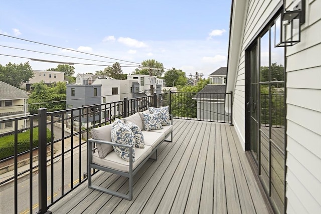 361 Walden Unit 361, Cambridge, MA 02138 - deck with a residential view and outdoor lounge area