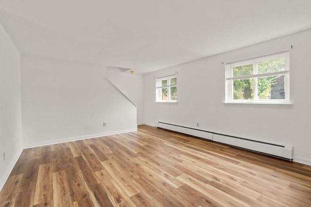 172 Bishop Dr Unit 172, Framingham, MA 01702 - empty room with baseboard heating, light wood finished floors, and baseboards