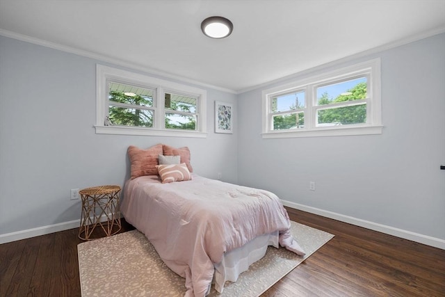8 Piedmont St, Methuen, MA 01844 - bedroom featuring ornamental molding, baseboards, and wood finished floors